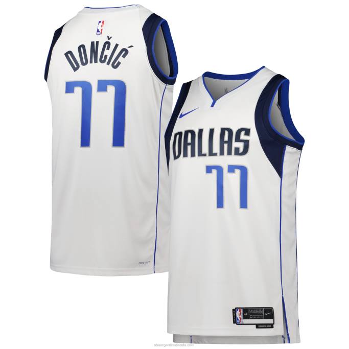 NBA 0F6D6175 camiseta nike luka doncic dallas mavericks blanca swingman