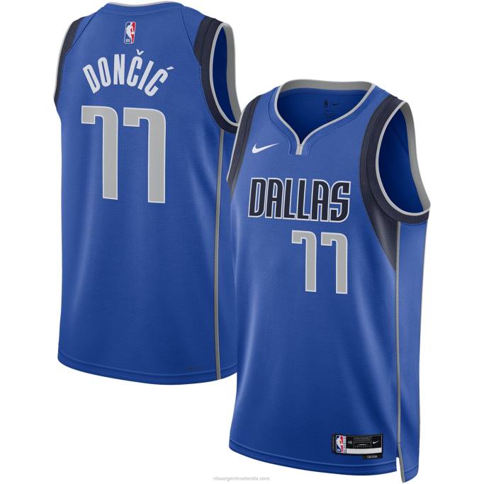 NBA 0F6D78 camiseta luka doncic nike royal swingman de los mavericks de dallas