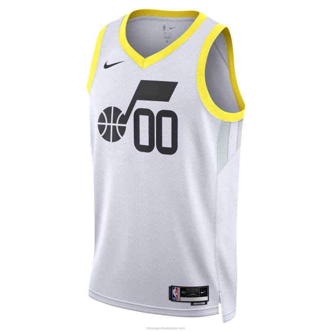 NBA 0F6D3463 camiseta utah jazz nike blanca swingman personalizada