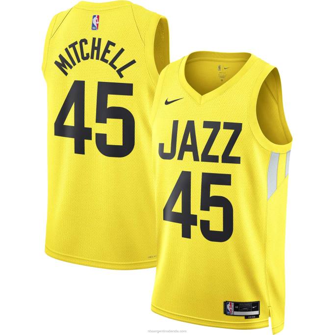 NBA 0F6D4222 camiseta de utah jazz donovan mitchell nike oro swingman