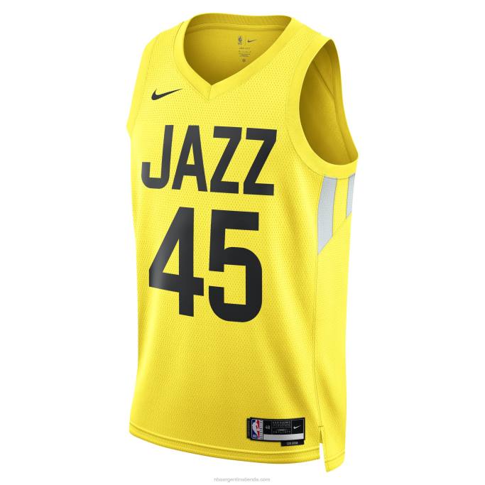 NBA 0F6D4222 camiseta de utah jazz donovan mitchell nike oro swingman