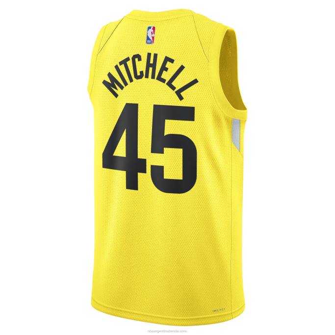 NBA 0F6D4222 camiseta de utah jazz donovan mitchell nike oro swingman