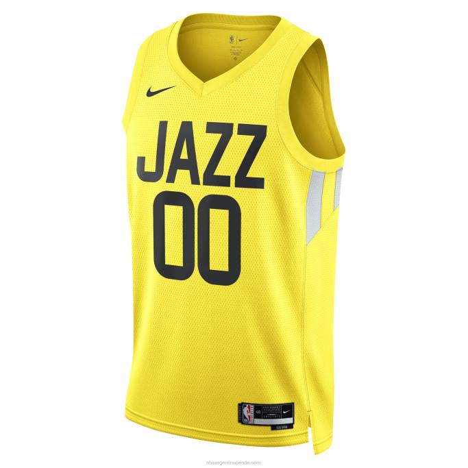 NBA 0F6D5285 camiseta personalizada de utah jazz nike gold swingman