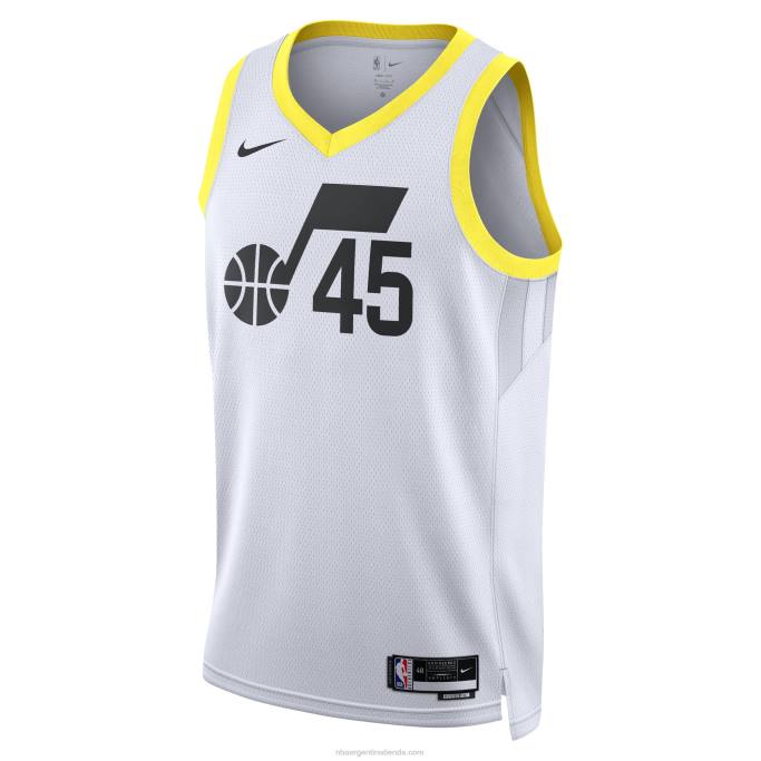 NBA 0F6D8897 camiseta utah jazz donovan mitchell nike blanca swingman