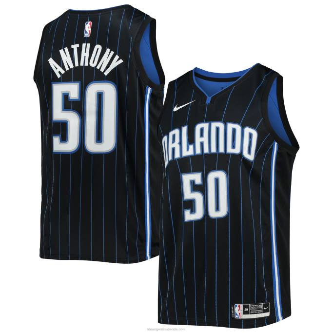 NBA 0F6D12277 camiseta orlando magic cole anthony nike negro swingman