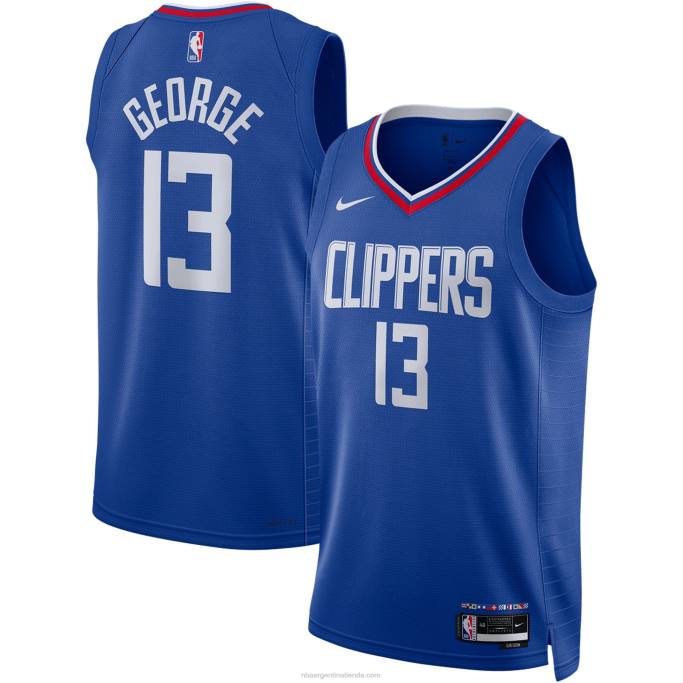 NBA 0F6D1395 la clippers paul george nike royal swingman jersey