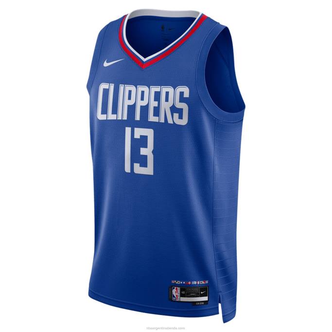 NBA 0F6D1395 la clippers paul george nike royal swingman jersey