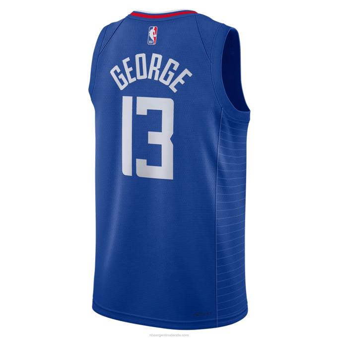 NBA 0F6D1395 la clippers paul george nike royal swingman jersey