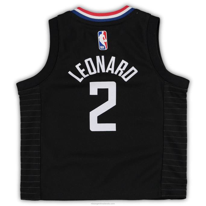NBA 0F6D16879 Jersey negro de la marca Jordan de Kawhi Leonard de los Clippers para niños pequeños