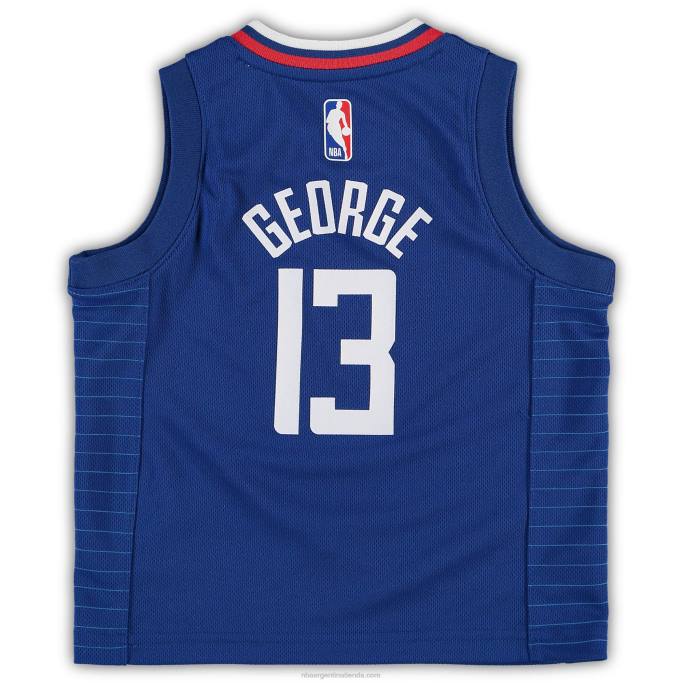 NBA 0F6D17435 Camiseta réplica Nike Royal de Paul George de los Clippers para niños pequeños