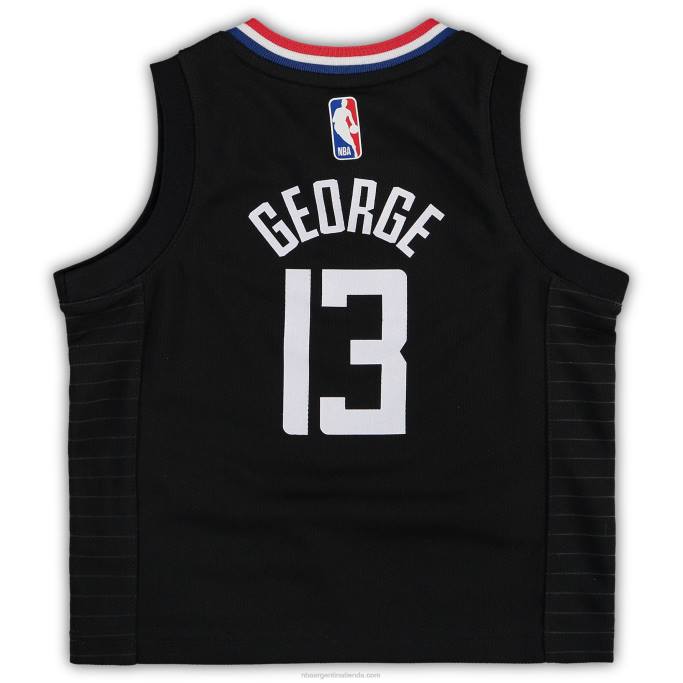 NBA 0F6D17688 Jersey negro de la marca Jordan de Paul George para niño pequeño