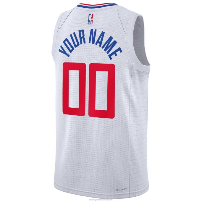NBA 0F6D7723 la clippers nike blanco swingman jersey personalizado