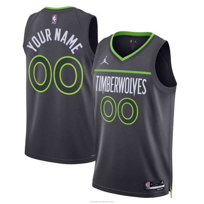 NBA 0F6D1872 minnesota timberwolves jordan marca negro swingman personalizado jersey