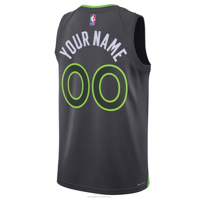 NBA 0F6D1872 minnesota timberwolves jordan marca negro swingman personalizado jersey