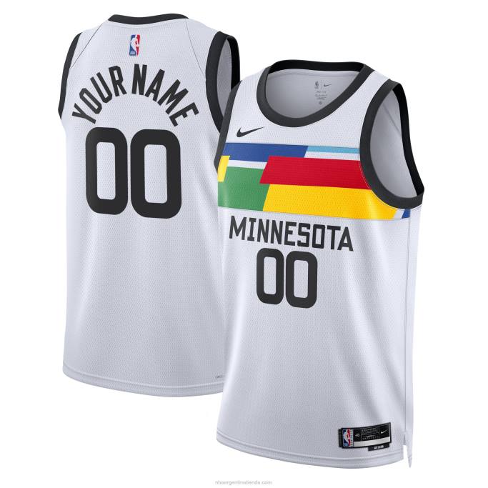 NBA 0F6D2091 Minnesota Timberwolves Nike White Swingman camiseta personalizada