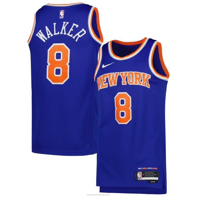 NBA 0F6D10553 camiseta new york knicks kemba walker nike azul swingman