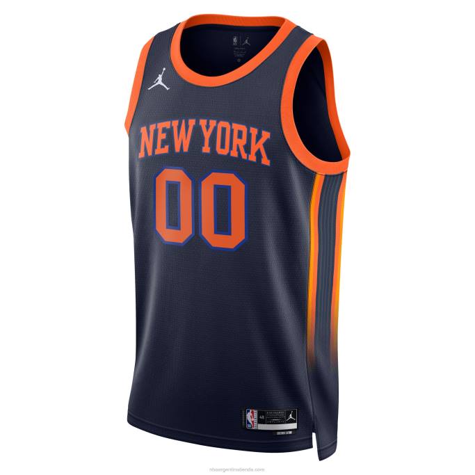 NBA 0F6D227 Camiseta personalizada de los New York Knicks Jordan Brand Navy Swingman