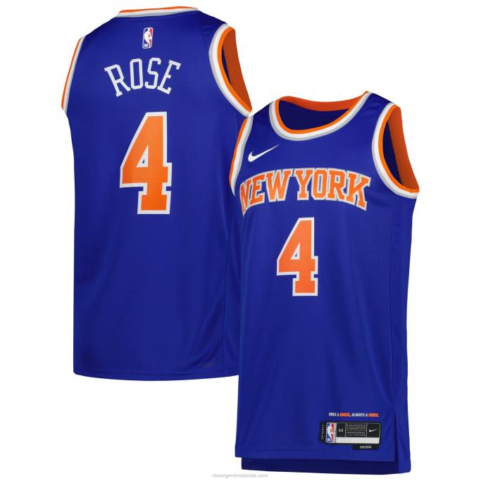 NBA 0F6D6549 camiseta new york knicks derrick rose nike azul swingman