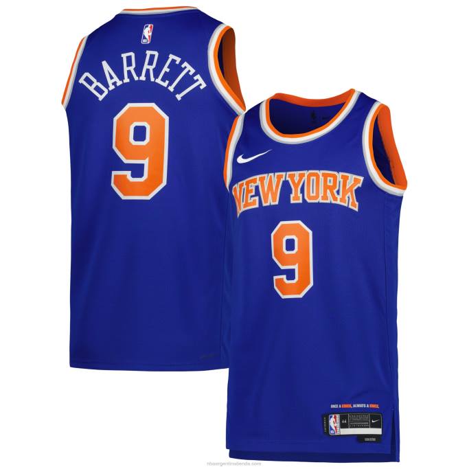 NBA 0F6D814 camiseta new york knicks rj barrett nike azul swingman