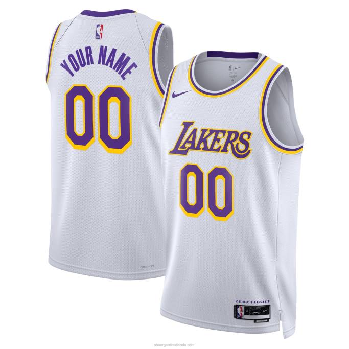 NBA 0F6D1147 Los angeles lakers nike blanco swingman camiseta personalizada