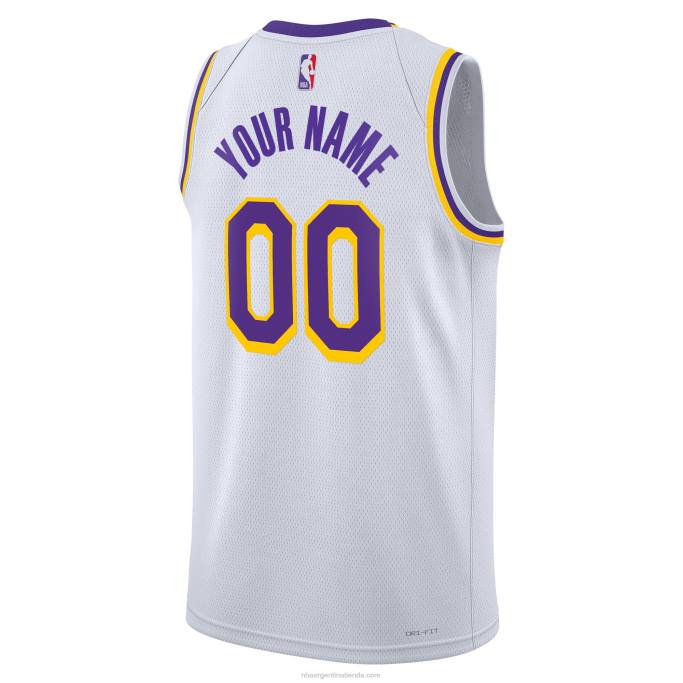NBA 0F6D1147 Los angeles lakers nike blanco swingman camiseta personalizada