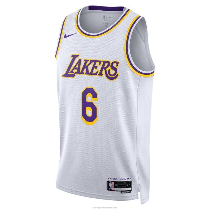 NBA 0F6D153 camiseta los angeles lakers lebron james nike swingman blanca