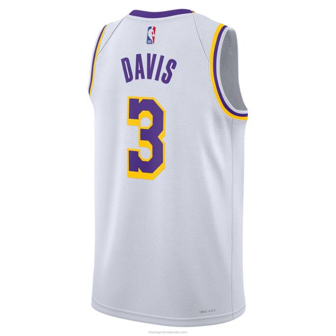 NBA 0F6D2573 camiseta los angeles lakers anthony davis nike blanca swingman
