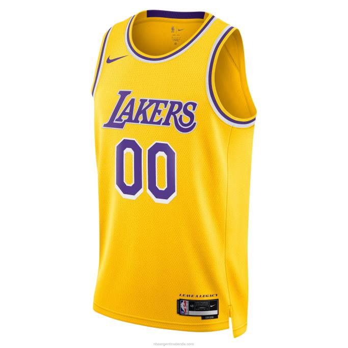 NBA 0F6D2739 Los angeles lakers nike oro swingman camiseta personalizada