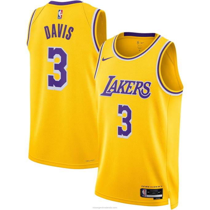 NBA 0F6D2824 Los angeles lakers anthony davis nike oro swingman camiseta