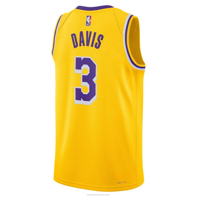 NBA 0F6D2824 Los angeles lakers anthony davis nike oro swingman camiseta