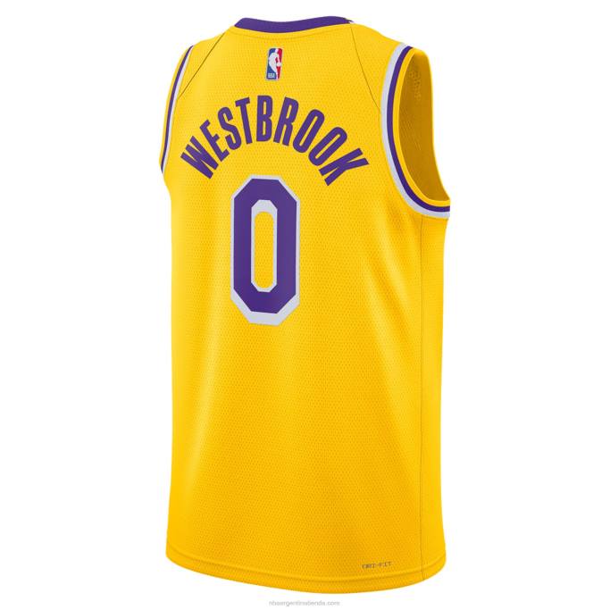 NBA 0F6D323 los angeles lakers russell westbrook nike oro swingman camiseta