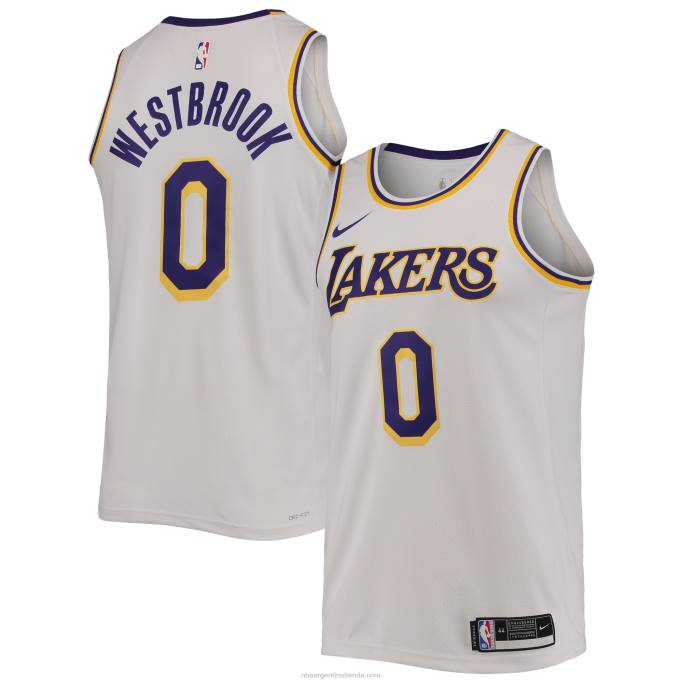 NBA 0F6D8363 camiseta los angeles lakers russell westbrook nike swingman blanca