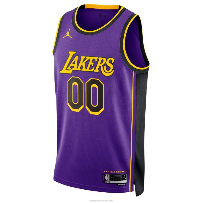 NBA 0F6D83 los angeles lakers jordan marca púrpura swingman personalizado jersey