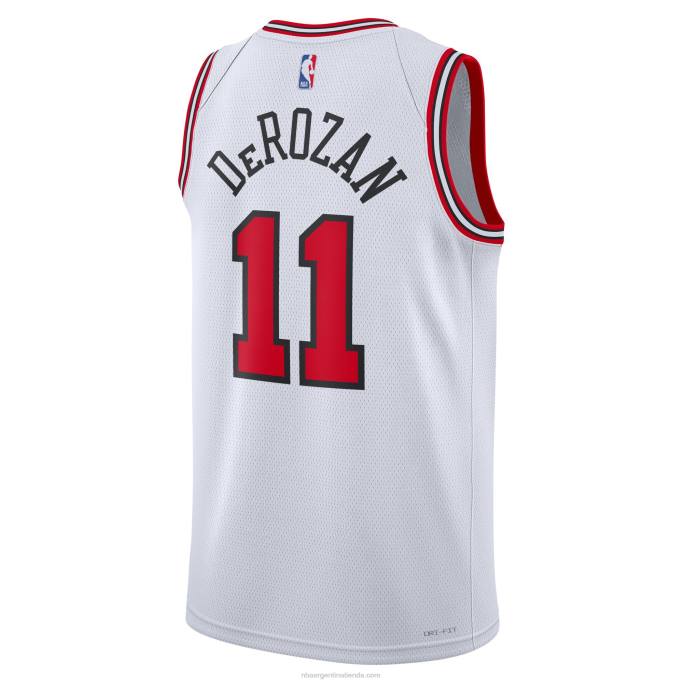 NBA 0F6D5517 camiseta chicago bulls demar derozan nike blanca swingman