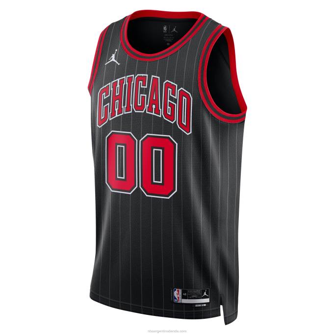 NBA 0F6D557 chicago bulls jordan marca negro swingman personalizado jersey