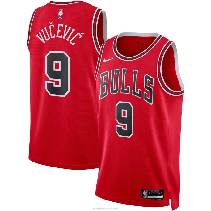 NBA 0F6D6362 camiseta chicago bulls nikola vucevic nike rojo swingman