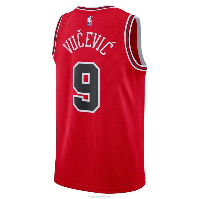 NBA 0F6D6362 camiseta chicago bulls nikola vucevic nike rojo swingman