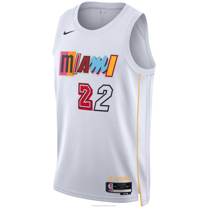 NBA 0F6D122 camiseta miami heat jimmy butler nike blanca swingman