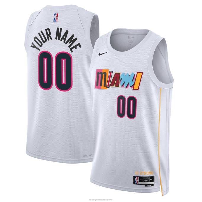 NBA 0F6D1676 camiseta miami heat nike blanca swingman personalizada