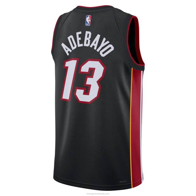 NBA 0F6D2395 camiseta miami heat bam adebayo nike negro swingman