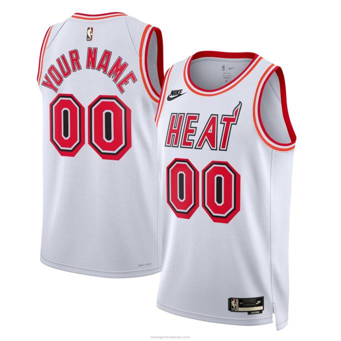 NBA 0F6D396 camiseta miami heat nike blanca personalizada swingman