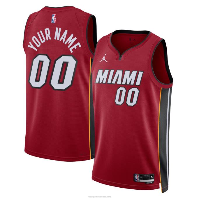 NBA 0F6D4702 miami heat jordan brand rojo swingman jersey personalizado