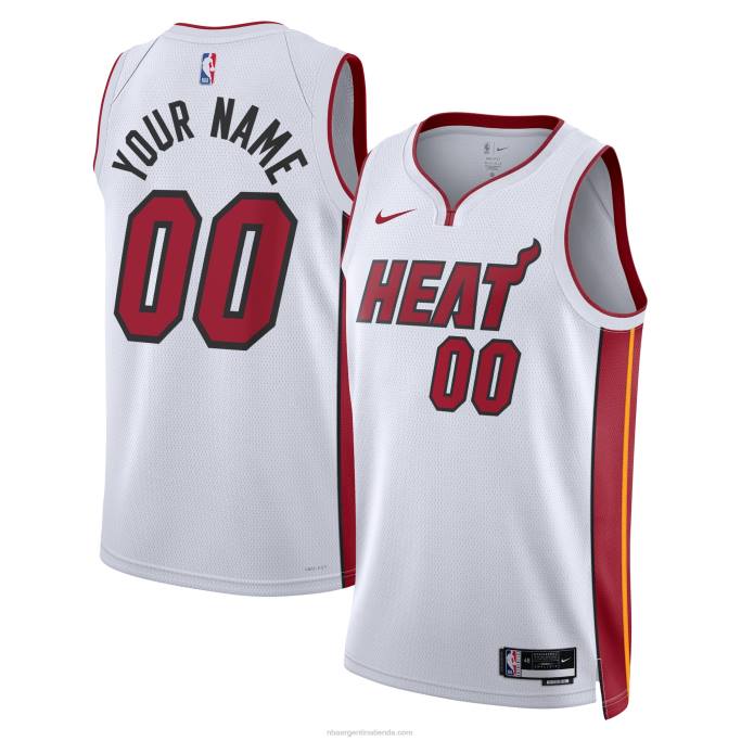 NBA 0F6D6262 camiseta miami heat nike blanca swingman personalizada