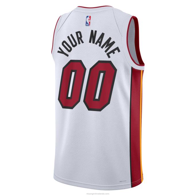 NBA 0F6D6262 camiseta miami heat nike blanca swingman personalizada
