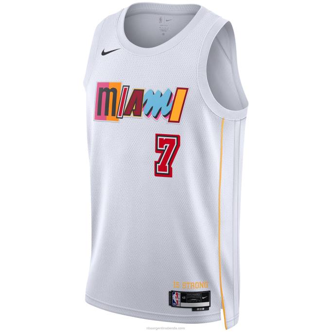 NBA 0F6D8668 camiseta miami heat kyle lowry nike blanca swingman