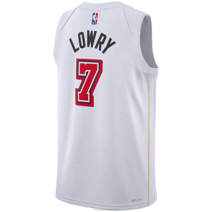 NBA 0F6D8668 camiseta miami heat kyle lowry nike blanca swingman