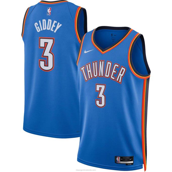 NBA 0F6D5882 camiseta nike azul swingman de oklahoma city thunder josh giddey