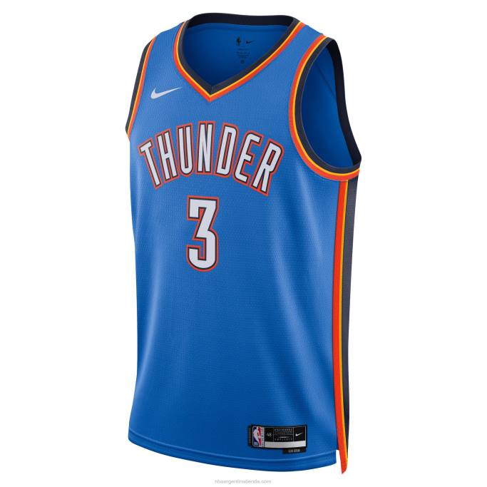 NBA 0F6D5882 camiseta nike azul swingman de oklahoma city thunder josh giddey