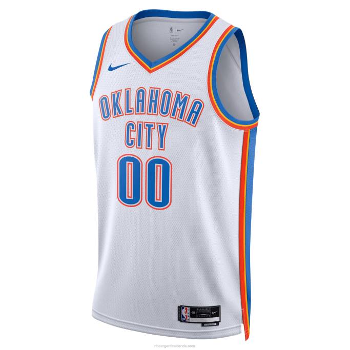 NBA 0F6D7641 Camiseta Oklahoma City Thunder Nike blanca Swingman personalizada