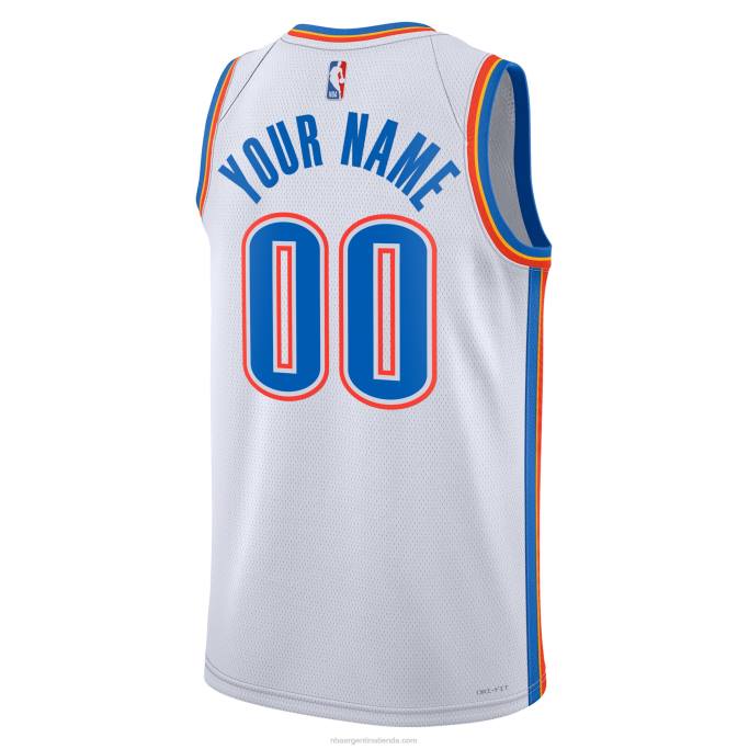 NBA 0F6D7641 Camiseta Oklahoma City Thunder Nike blanca Swingman personalizada